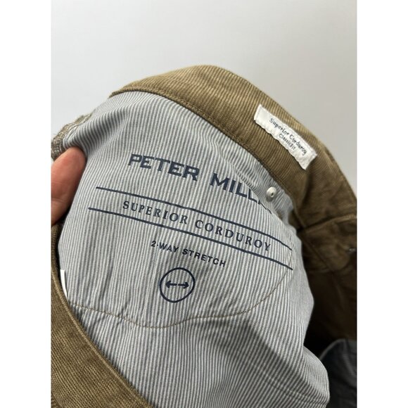 Peter Millar Superior Soft Corduroy Five Pocket Pants Men’s Khaki Sz 38 NWT - Picture 4 of 14